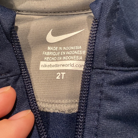 Nike 2T Navy Blue Zip Jacket - Picture 2 of 7